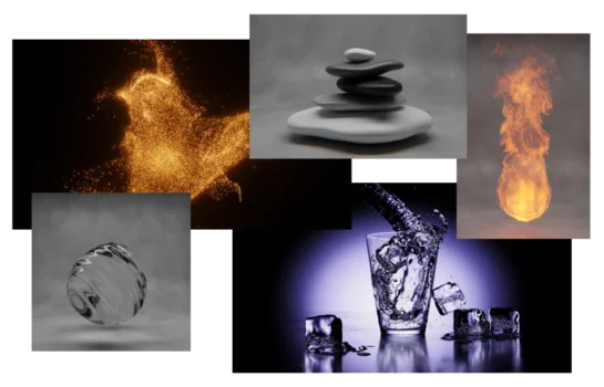 Visualization of some digital paintings